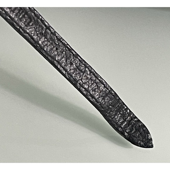 Vintage XANADU Women Watch Scissor Hands WORKS Gold Tone Black Leather Swiss - Picture 12 of 16